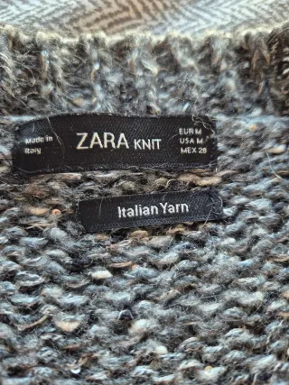 Jersey Zara Gris Talla M