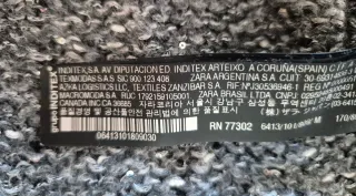 Jersey Zara Gris Talla M