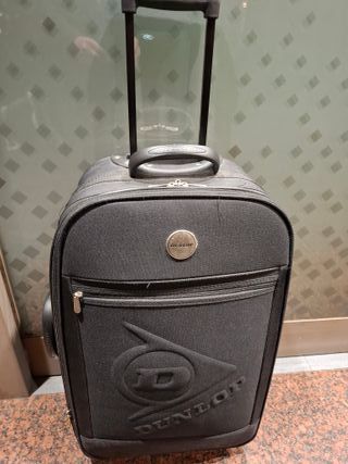 Maleta de viaje Dunlop negra con ruedas