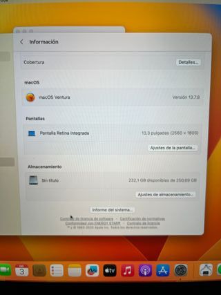 MacBook Pro Retina 13"A1708 2017 13"i5 8GB 256GB.