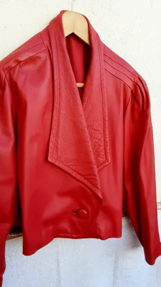 Cazadora EUSKALPIEL Napa Roja Talla M