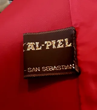 Cazadora EUSKALPIEL Napa Roja Talla M