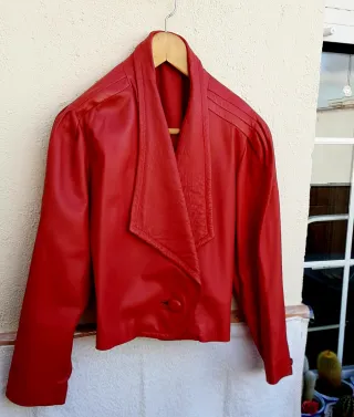 Cazadora EUSKALPIEL Napa Roja Talla M