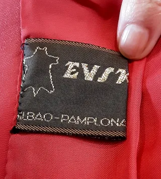 Cazadora EUSKALPIEL Napa Roja Talla M