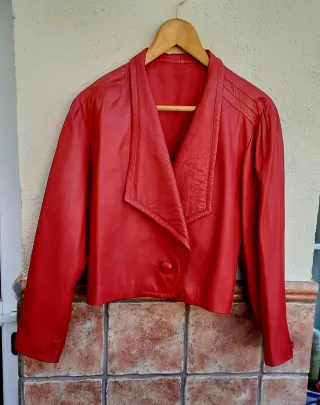 Cazadora EUSKALPIEL Napa Roja Talla M