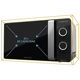 Microondas Cecotec 20L Grill
