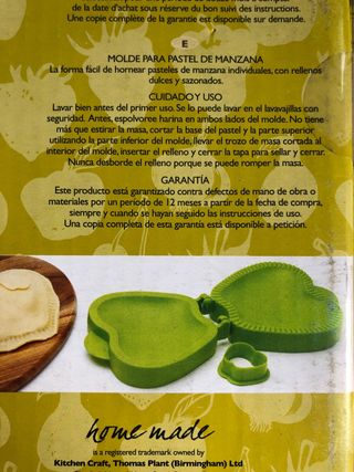 Moldes para pastel de manzana relleno.