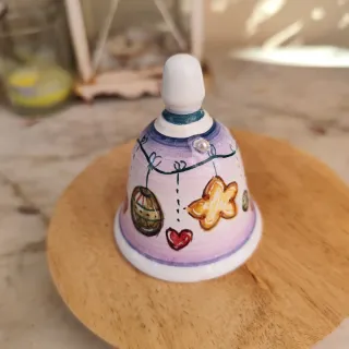 Campanella natalizia in ceramica