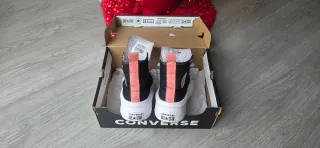 Sneakers Converse piattaforma nere T35