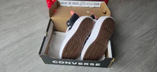 Sneakers Converse piattaforma nere T35