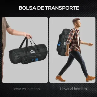 Saco de Boxeo Guantes de 8 oz Ø25x102 cm Azul