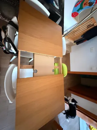 Mesa comedor extensible Ikea madera