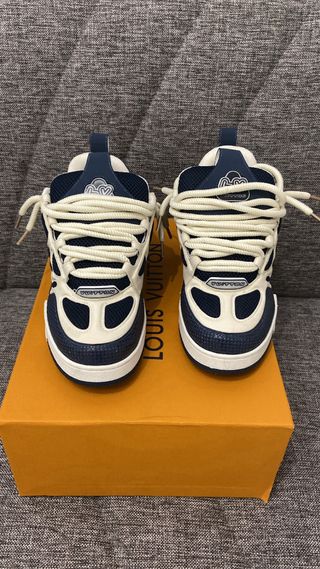 Scarpe Louis Vuitton Skate Bianche blu 41/42 size