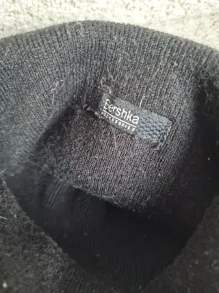 Gorro de punto negro Cute