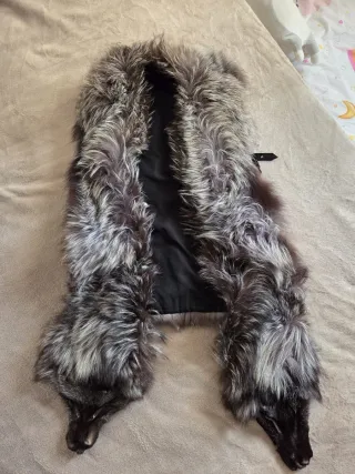 Chaleco pelo natural zorro talla M-L