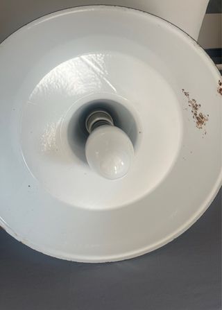 coppia lampade industriali anni 40