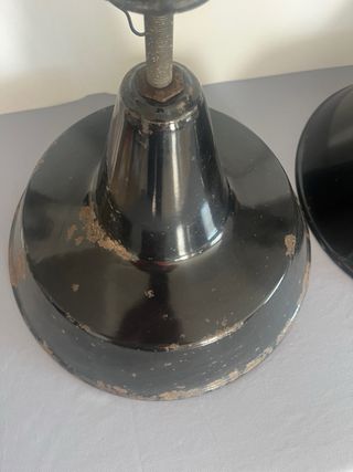 coppia lampade industriali anni 40