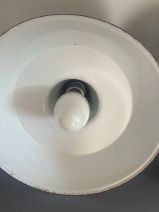 coppia lampade industriali anni 40