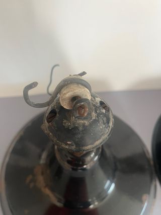 coppia lampade industriali anni 40