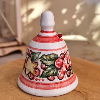 Campanella Natalizia Ceramica Decorata