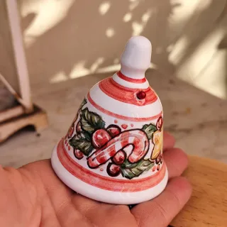 Campanella Natalizia Ceramica Decorata