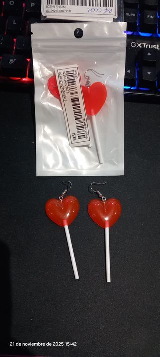 Pendientes Corazón Lollipop