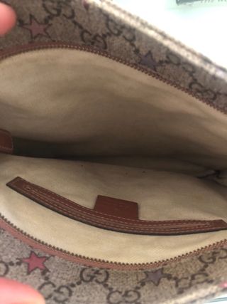 Borsa a tracolla Gucci GG Supreme con stelle