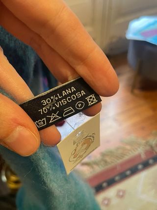 Bufanda Echarpe Azul y Turquesa