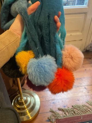 Bufanda Echarpe Azul y Turquesa