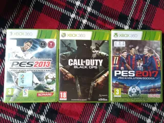 Lote 3 Juegos Xbox 360: PES 2013, COD, PES 2017