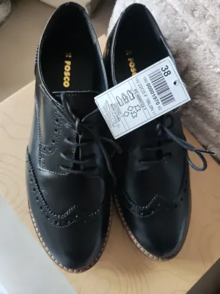 Zapatos Fosco mujer piel negros talla 38