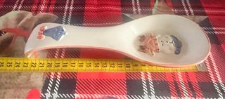 Poggia mestolo ceramica decorato Natale