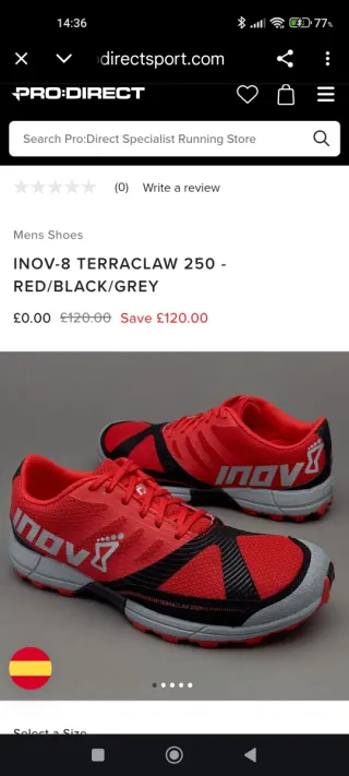 Zapatillas INOV-8 Terraclaw 42.5 Montaña