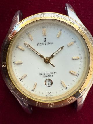 Festina Reloj de Cuarzo Dorado y Blanco