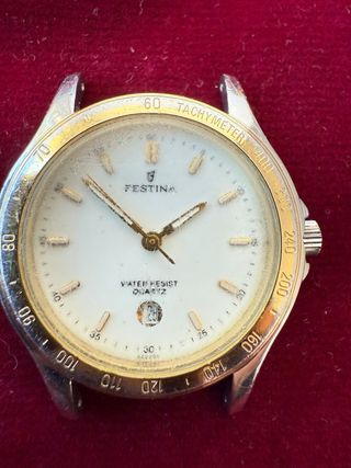 Festina Reloj de Cuarzo Dorado y Blanco