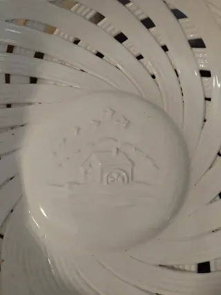 Porta pane Mulino Bianco in ceramica bianca