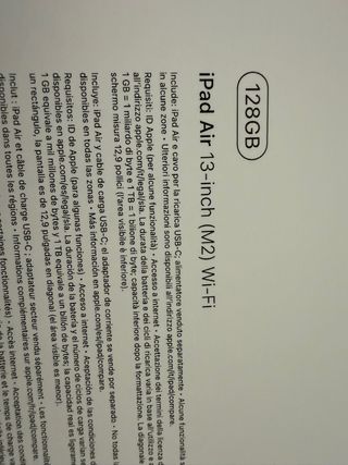 Apple iPad Air 13 M2 Blanco Estrella