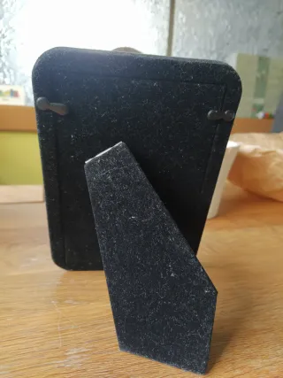 Marco de fotos Hofmann beige y plata