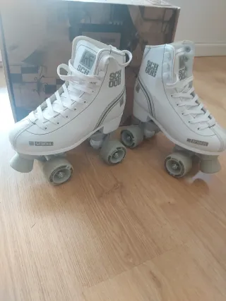Patines KRF SCHOOL Talla 35 4 ruedas blancos