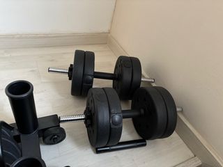 Pesas ajustables + organizador