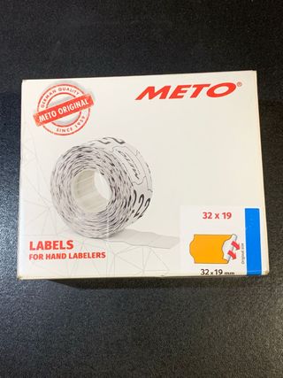 Etiquetas Meto 32x19mm para etiquetadores manuales