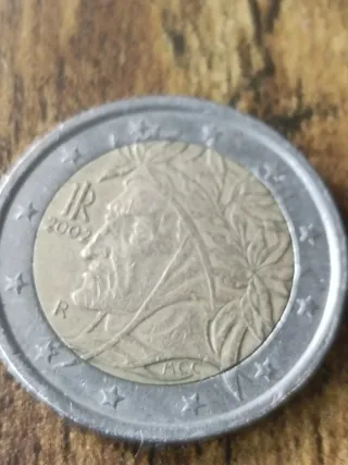 Moneda 2 euros Italia 2002 Dante Alighieri
