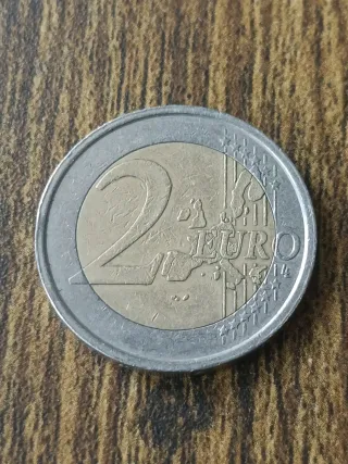 Moneda 2 euros Italia 2002 Dante Alighieri