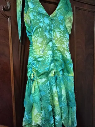 Vestido juvenil bonito estampado floral