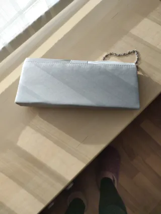 Bolso de fiesta plateado Bijoux Terner