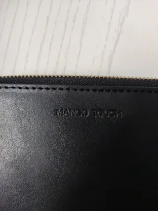 Monedero Piel Negro Mango Touch