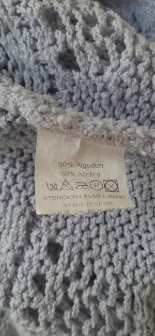 Jersey punto malva manga acampanada