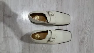 Mocasines Plusman Talla 45 Color Crema