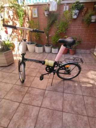 Bici plegable 20 negra bici plegable veinte pulgad