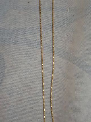 Collana con croce strass dorata